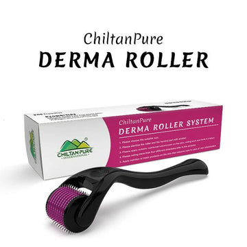 540 Titanium Derma Roller for Hair & Beard Growth | Microneedle Skin Care Face Roller