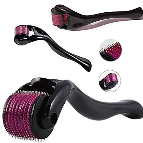 540 Titanium Derma Roller for Hair & Beard Growth | Microneedle Skin Care Face Roller