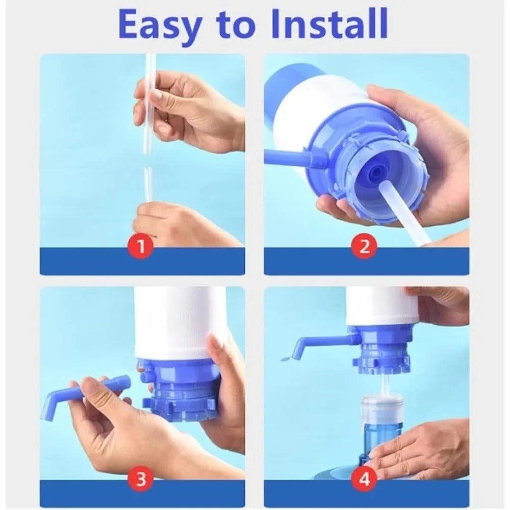 Manual Hand Press Water Pump Dispenser – Fits 5-6 Gallon / 19L Bottled Water | Portable for Home, Office & Outdoor Use