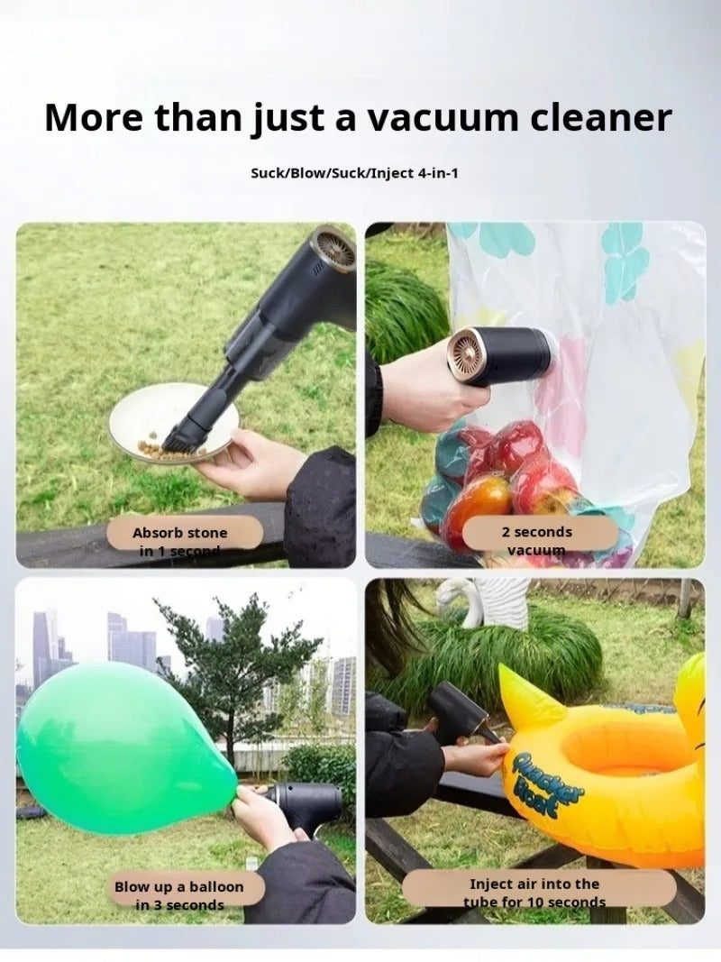 Wireless Car Vacuum Cleaner – 4-in-1 Design with Extra Powerful Suction